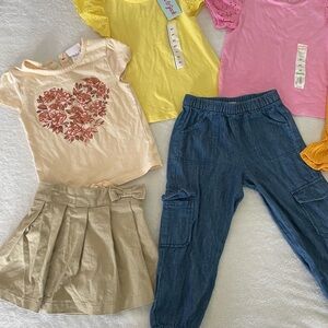 6 Piece Girls 4T Clothing Bundle
